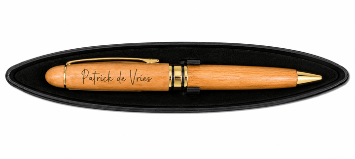 Vijf unieke houten pennen – persoonlijk en stijlvol– relatiegeschenk - Clairi's Pen's